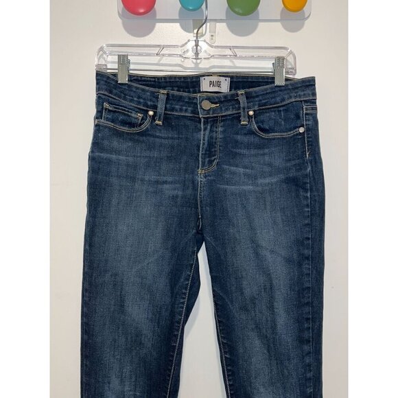 Paige Womens Dark Wash Skyline Skinny Jeans Size 29 - Picture 3 of 11